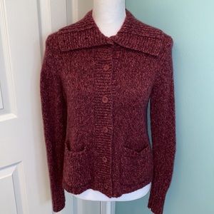 Eileen Fisher Wool Button Up Cardigan